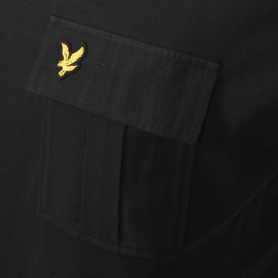 Alternative Image for ProductLyle And Scott Crew Neck Pocket T Shirt Black3
